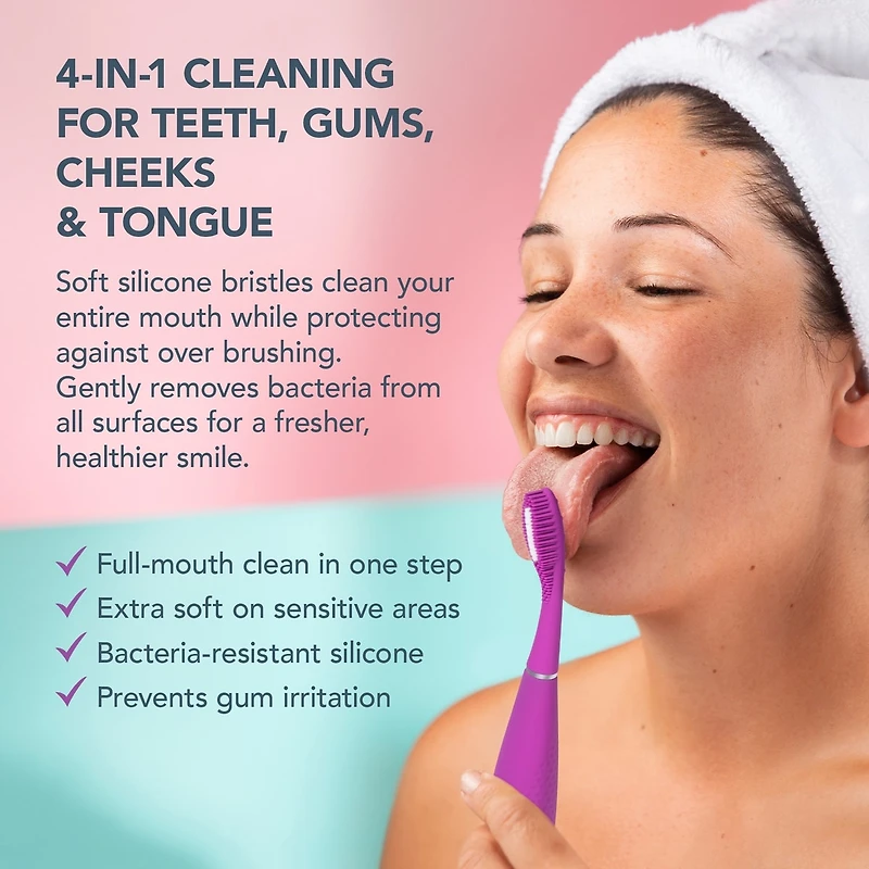 ISSA™ 4 smile en Enchanted Violet - Brosse à dents sonique hybride en silicone