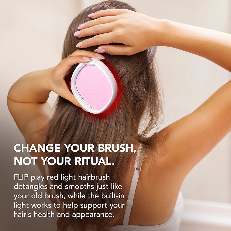 FLIP™ play Red LED Light Hairbrush Tickle Me Pink!