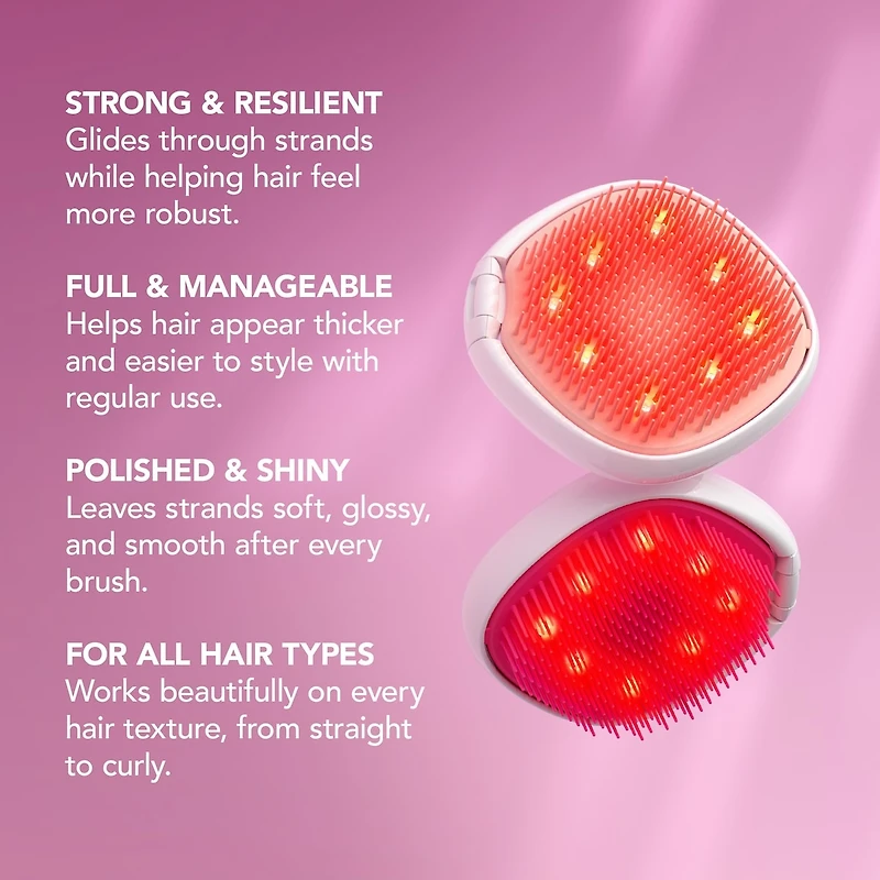 FLIP™ play Red LED Light Hairbrush Tickle Me Pink!