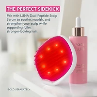Brosse à cheveux FLIP™ lumière LED rouge en Tickle Me Pink