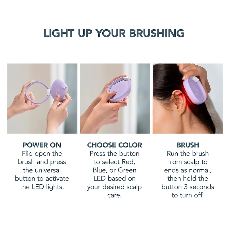 FLIP™ play advanced LED light hairbrush I Lilac You!