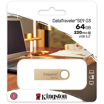 DataTraveler SE9 G3 64GO USB 3.2