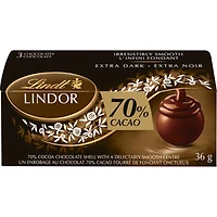 Un enrobage au chocolat 70% cacao fourré de fondant onctueux extra noir