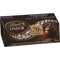 Un enrobage au chocolat 70% cacao fourré de fondant onctueux extra noir