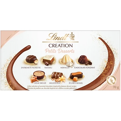 Lindt CREATION DESSERT Assorted Chocolates Gift Box, 70g