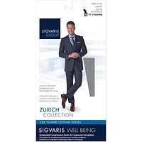 Sea Island Coton, bas de compression, homme, noir