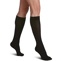 Sea Island Coton, bas de compression, femme, noir