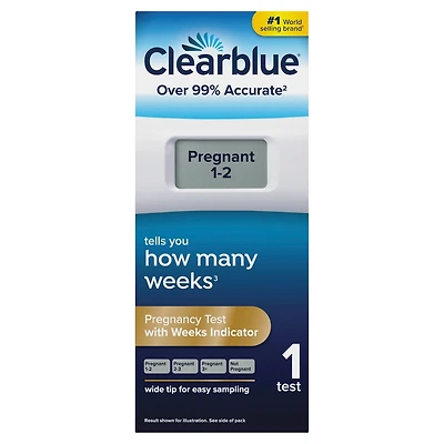 Pregnancy Test with Weeks Indicator, Value Pack, 1 Count
