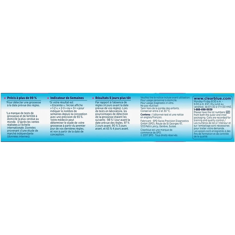 Pregnancy Test with Weeks Indicator, Value Pack, 1 Count