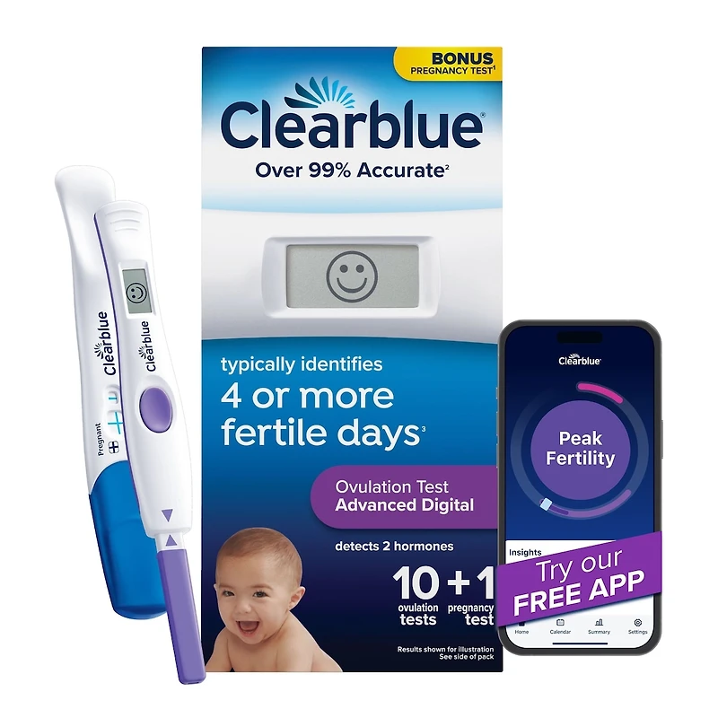 Advanced Digital Ovulation Predictor Kit, 10 ovulation tests