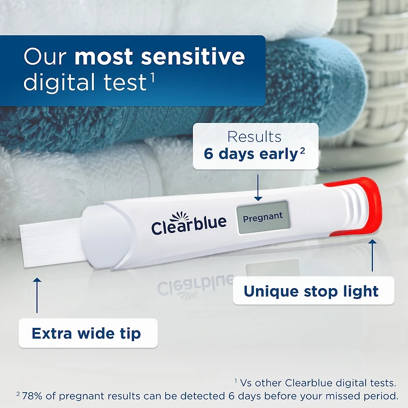 Kit de Test de grossesse Détection Ultra Précoce Numérique, détection précoce à domicile de la grossesse, 1 test