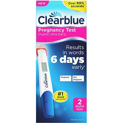 Clearblue Digital – Test De Grossesse, Détection Précoce – 2 Unité/Emballage