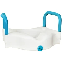 3-Way Raised Toilet Seat, White, 4"