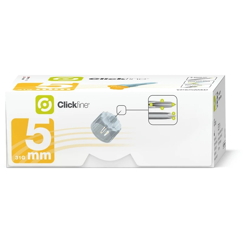 Aiguilles pour stylo Clickfine 5 mm 31G