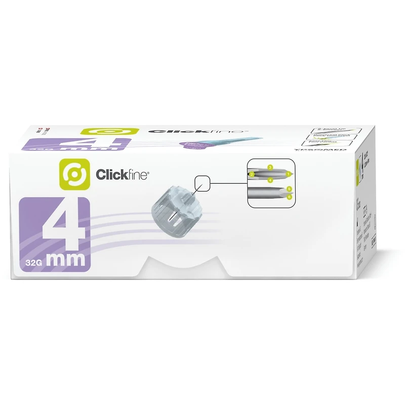 Aiguilles pour stylo Clickfine 4 mm 32G