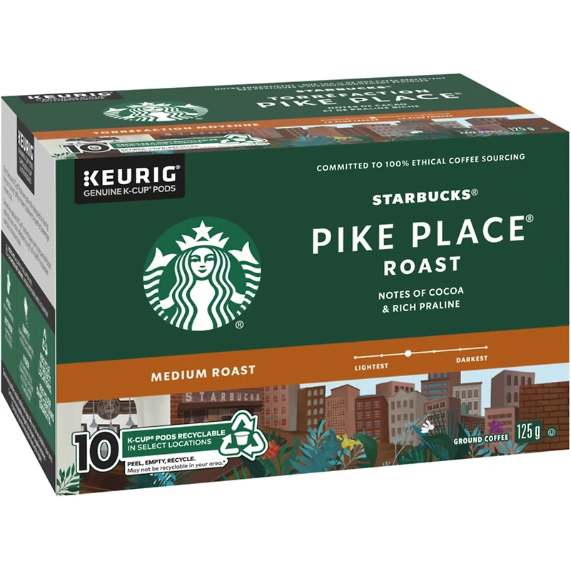 Pike Place Roast Medium Roast Ground Coffee K-Cup Pods