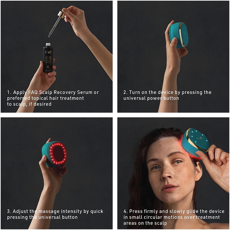 FAQ™ 301 LED Hair Strengthening Scalp Massager