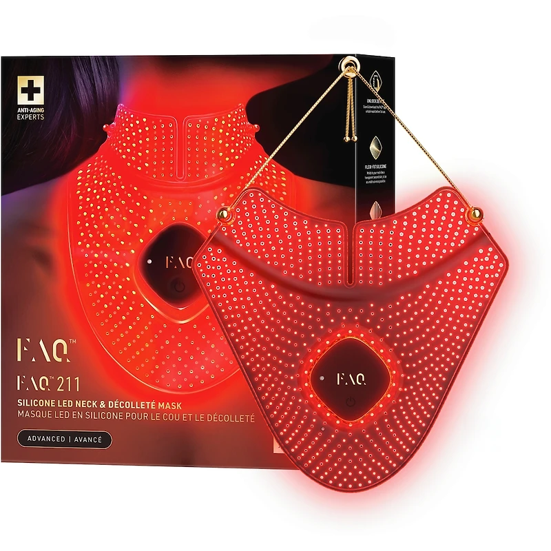 FAQ™ 211 Silicone LED + Near-Infrared Neck & Décolleté Mask