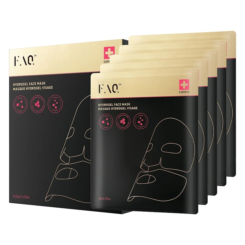 FAQ™ Hydrogel Face Masks for Glass Skin Pack de 5