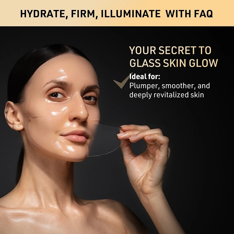 FAQ™ Hydrogel Face Masks for Glass Skin Pack de 5