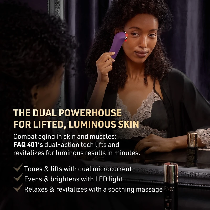 FAQ™ 401 Dual Microcurrent & LED Toning Device