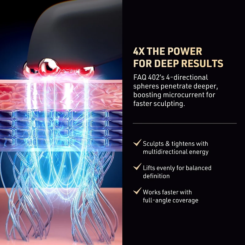 FAQ™ 402 Appareil de Toning LED Rouge à Double Microcourant