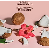Gel pour Contours gel coiffant sans parabènes noix de coco et hibiscus + huile de lin avec huile de noix de coco, protéine de soie et huile de margousier