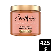 Gel Coiffant Définissant SheaMoisture  Noix de Coco et Hibiscus avec Huile de Lin