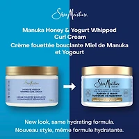 Hair Styling Whipped Curl Cream for Moisturized Hair Manuka Honey & Yogurt with Mafura & Boabab Oils