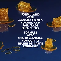 Crème Fouettée Bouclante pour des cheveux hydratés Miel de Manuka et Yogourt avec huiles de mafura et de baobab