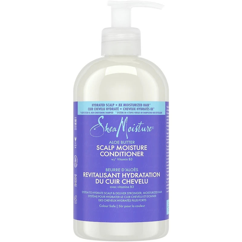 Revitalisant Hydratation du Cuir Chevelu SheaMoisture Beurre d'Aloès avec vitamine B3 pour un cuir chevelu hydraté et des cheveux plus forts et hydratés