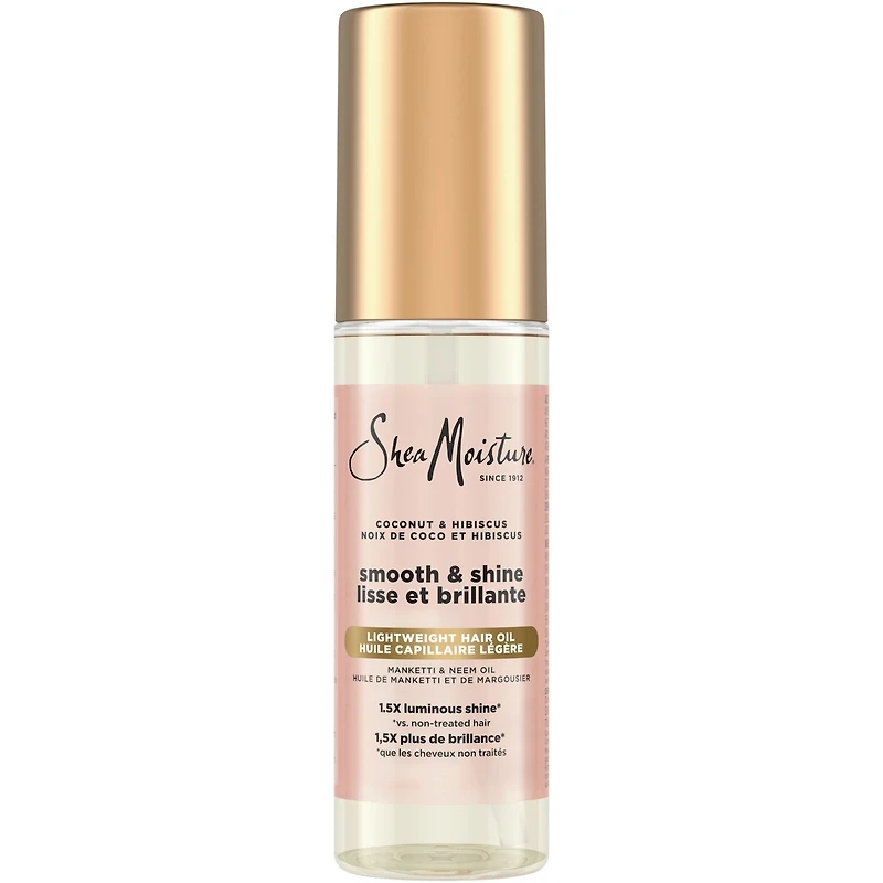 SheaMoisture Coconut & Hibiscus Smooth & Shine Hair Oil for Lightweight Luminous Shine,   97 ML
