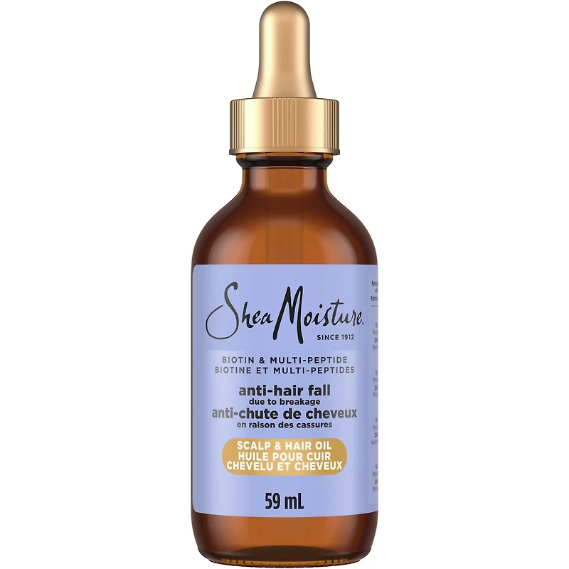 Huile pour Cheveux et Cuir Chevelu Anti-Chute SheaMoisture   pour des Cheveux d'Apparence Saine et un Cuir Chevelu Hydraté 59 ML