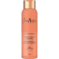 SheaMoisture  Gel Douche Éclat Radieux à la Noix de Coco et à l'Hibiscus pour une Hydratation Visible de 24H pour une Peau Saine et Éclatante 532 ml