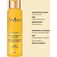 SheaMoisture  Gel douche Hydrate et restaure la peau sèche au beurre de karité brut pour une Hydratation Visible de 24H pour une Peau Saine et Éclatante 532 ml