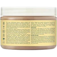 Renforcer et restaurer le masque de traitement capillaire pour les cheveux secs Conditionneur profond à l’huile de ricin noir jamaïcain avec beurre de karité, menthe poivrée et vinaigre de cidre de pomme 326 g