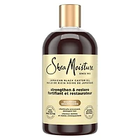 SheaMoisture Jamaican Black Castor Oil Stengthen & Restore shampoo for Damaged Hair with Shea Butter, Peppermint & Apple Cider Vinegar To Cleanse and Nourish Hair 384 ml