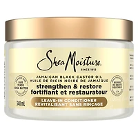 Strengthen & Restore Leave-in Conditioner for dry hair Jamaican Black Castor Oil with Shea Butter, Peppermint and Apple Cider Vinegar 340 ml