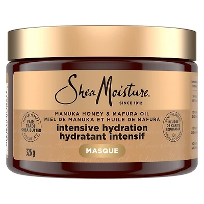 Hydratation intensive Cheveux Masque cheveux traitement pour les cheveux secs et abîmés Manuka Miel & Mafura Huile traitement de conditionnement profond avec extrait de figue 326 g