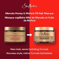 Intensive Hydration Hair Masque hair treatment for dry, damaged hair Manuka Honey & Mafura Oil deep conditioning treatment with fig extract 326 g