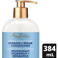 Revitalisant Hydratant et Réparateur SheaMoisture Miel de Manuka et Yogourt pour cheveux bouclés et ondulés endommagés avec huiles de mafura et de baobab 384 ml