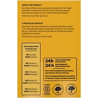 SheaMoisture  Savon en Barre Hydrate et Restaure la Peau Sèche Beurre de Karité Brut avec des nutriments de karité hydratants pendant 24 heures pour une peau saine et éclatante, 227g