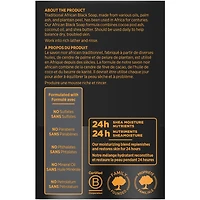SheaMoisture  Bar Soap Soothing and Clarifying bar soap African Black Soap with 24h shea moisture nutrients for Healthy, Glowing Skin, 227g