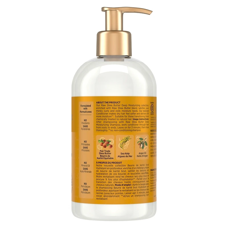 SheaMoisture Raw Shea Butter Deep Moisturizing Restorative Conditioner for Curly Hair with Sea Kelp & Argan Oil 384 ml