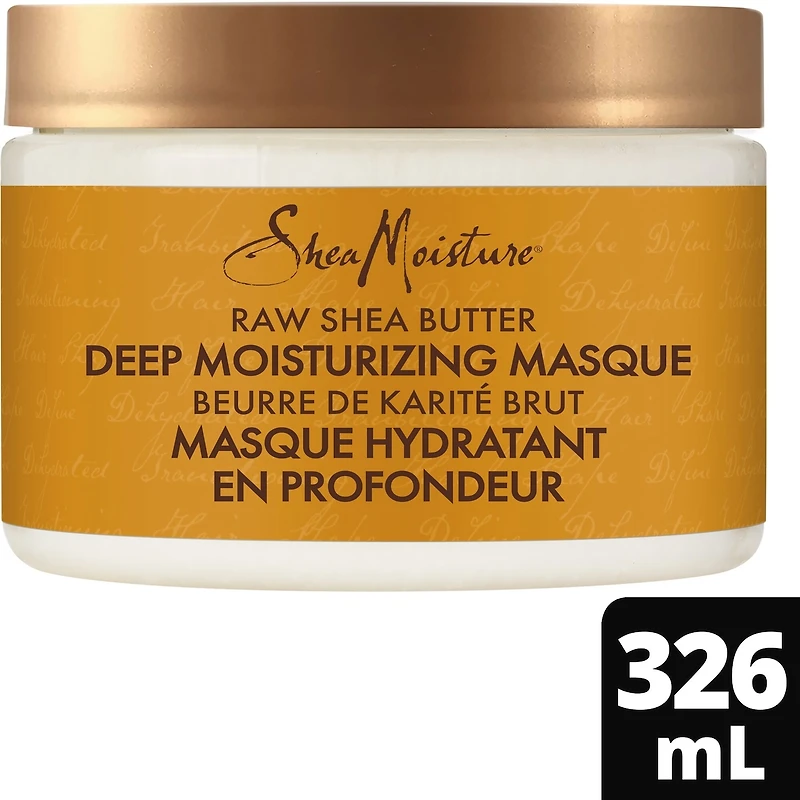 Masque Hydratant en Profondeur répare les signes visibles de dommages SheaMoisture  Beurre de Karité Brut revitalisant en profondeur sans parabènes 326 g