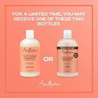 SheaMoisture Noix de Coco et Hibiscus Shampooing Boucles et Brillance pour cheveux épais et bouclés avec protéine de soie et huile de margousier sans sulfates 384 ml