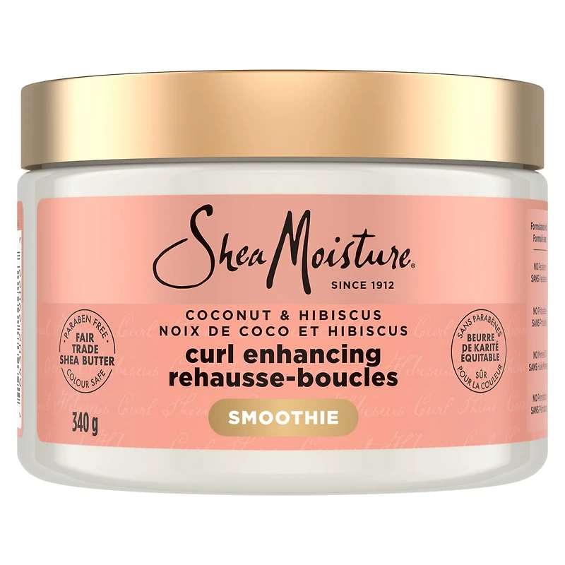 Deep Conditioning Curl Enhancing Smoothie hair repair for thick, curly Hair Coconut & Hibiscus with Silk Protein & Neem Oil 340 g