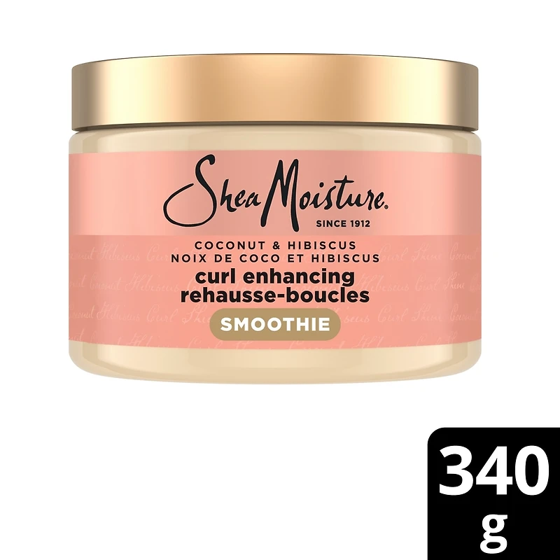 Deep Conditioning Curl Enhancing Smoothie hair repair for thick, curly Hair Coconut & Hibiscus with Silk Protein & Neem Oil 340 g