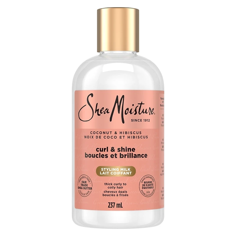 Curl & Style Milk Leave-In Conditioner for thick, curly Hair Coconut & Hibiscus with Silk Protein and Neem Oil 237 ml