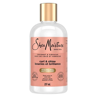 Curl & Style Milk Leave-In Conditionneur pour cheveux épais et bouclés Noix de coco & Hibiscus avec protéine de soie et huile de neem 237 ml